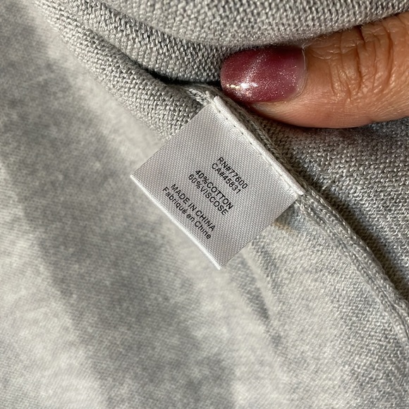 Chaser cropped grey open cardigan - Picture 3 of 4